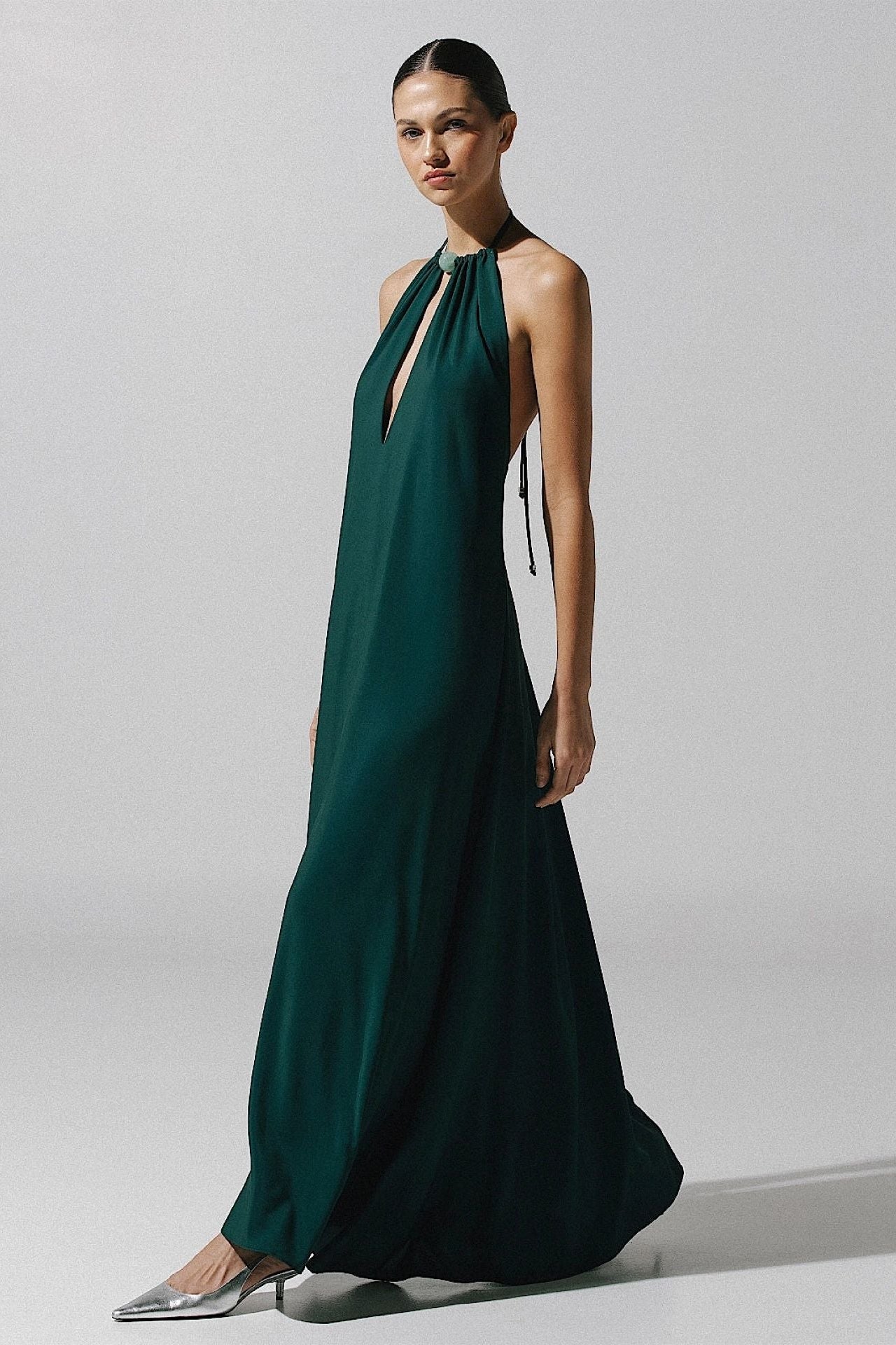 Vestido Rondine Emerald Green