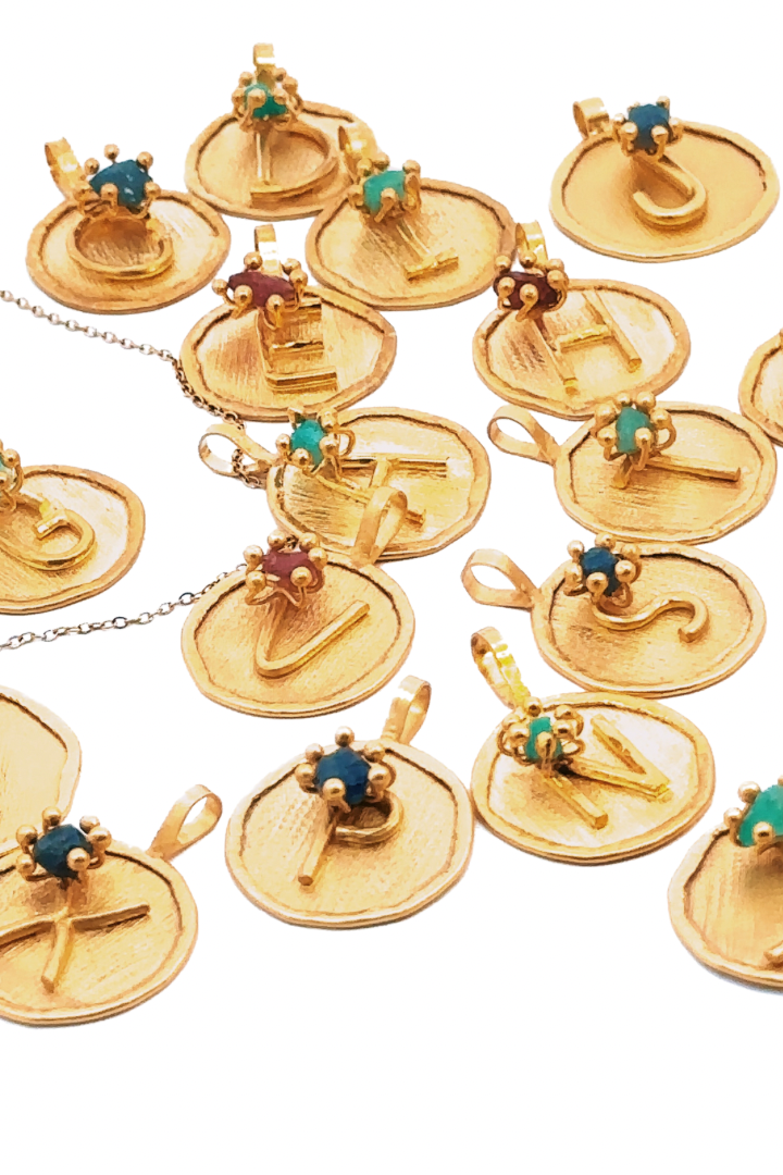 Collar "Tell Me More" Medalla - Esmeralda