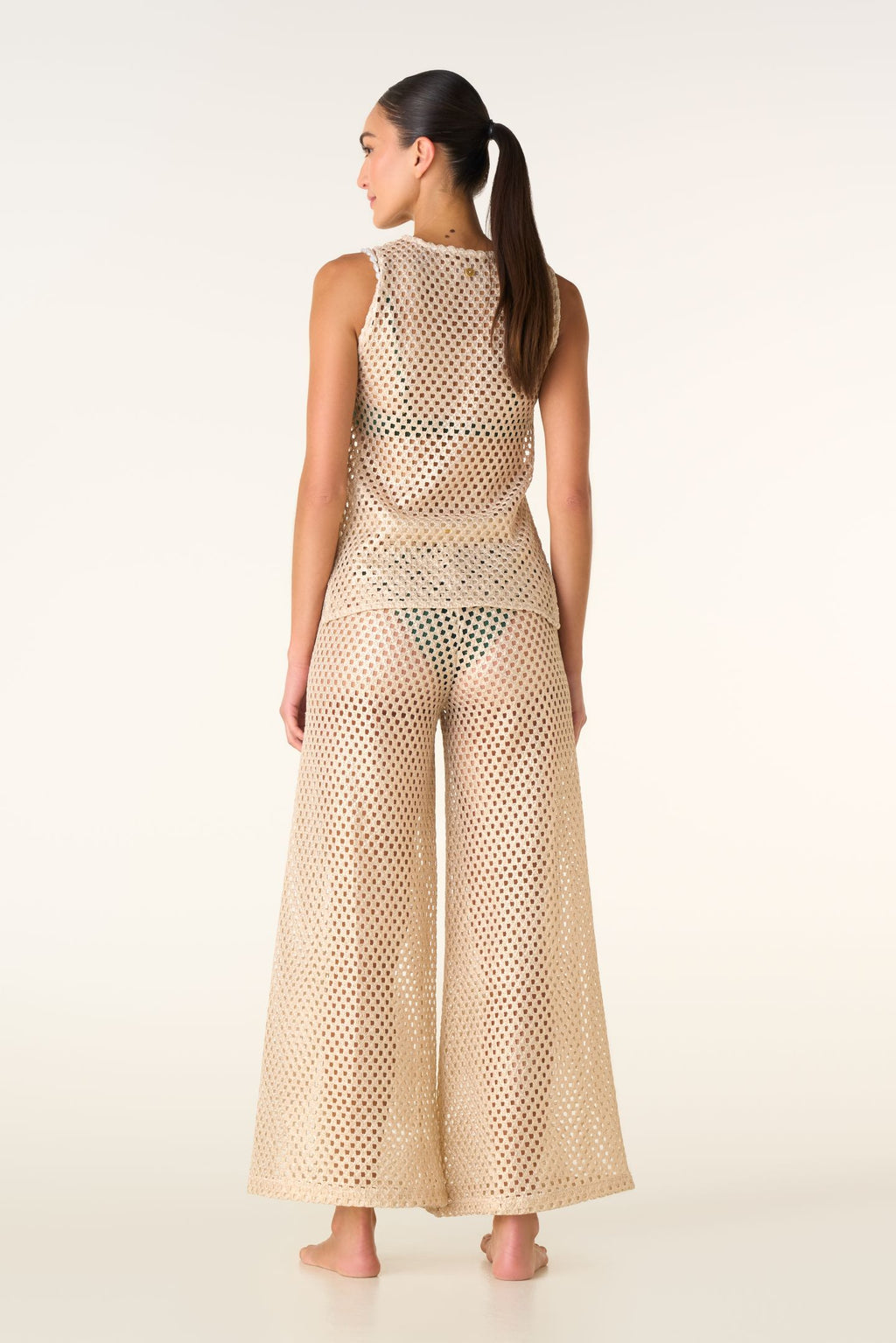 Yere pants net Gold