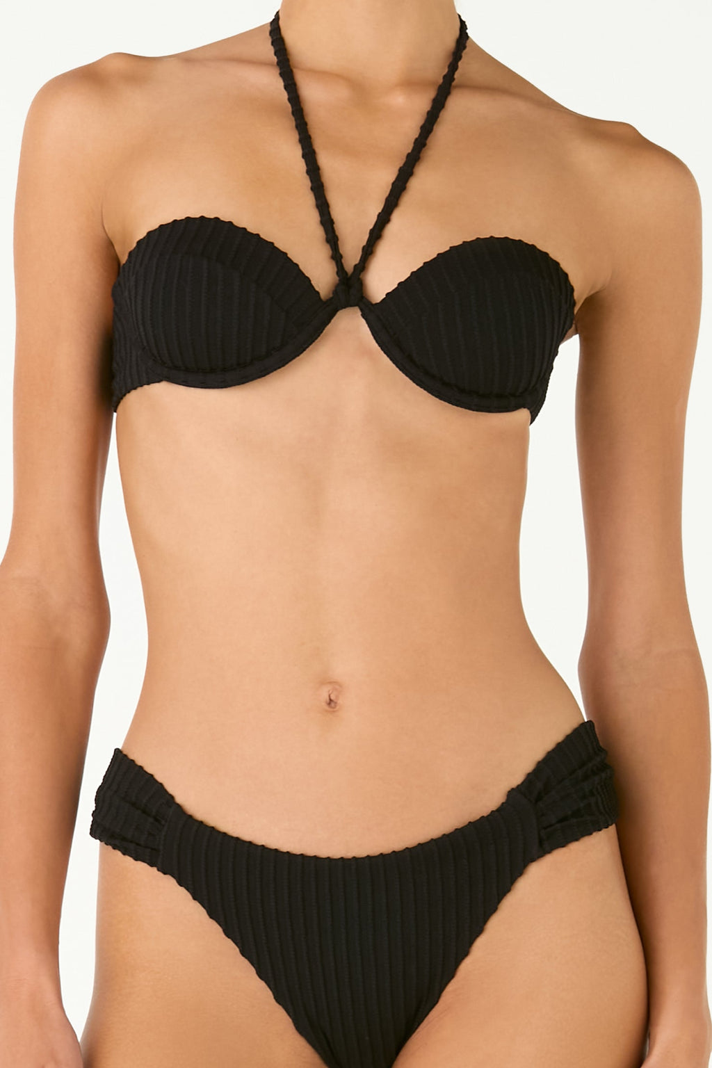 Bikini Coralia Shell Black