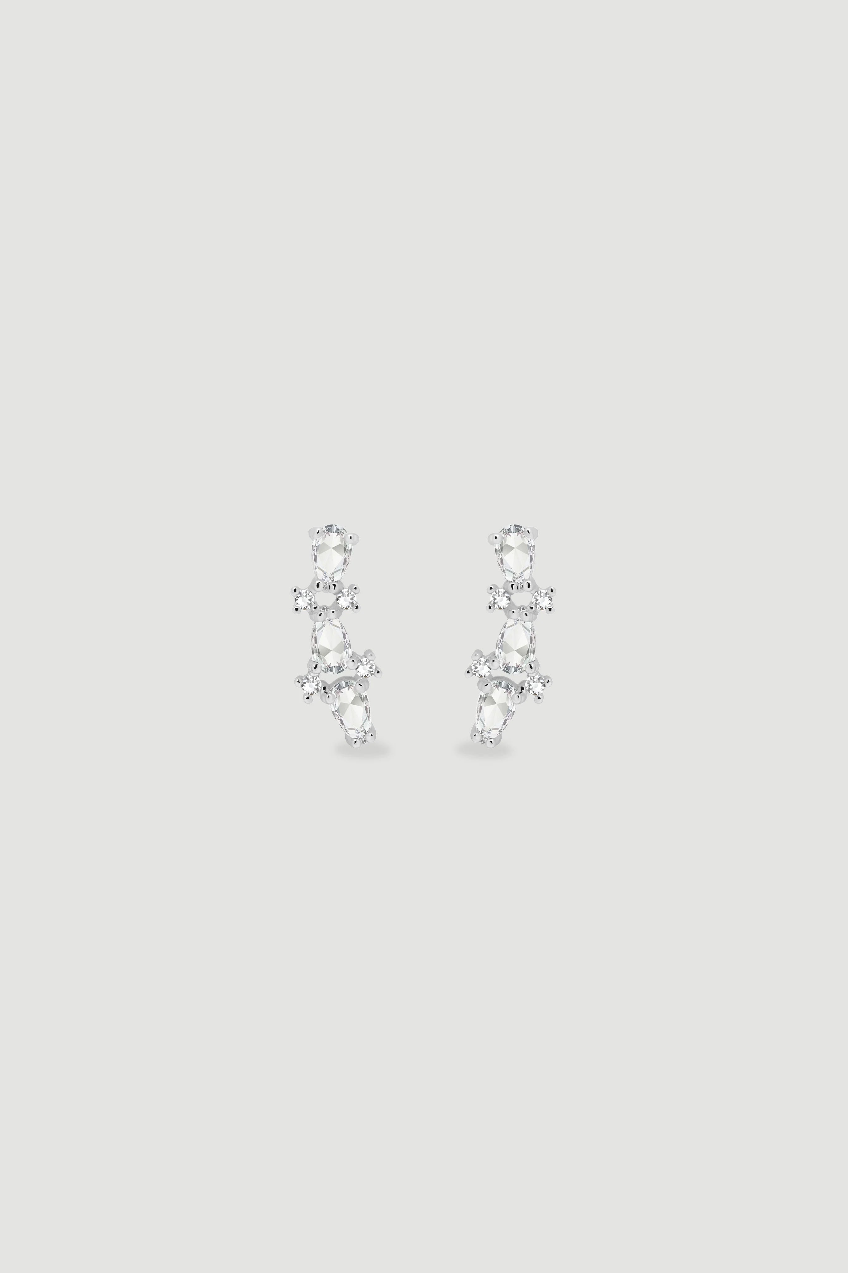 Aretes Gota 3 cristales