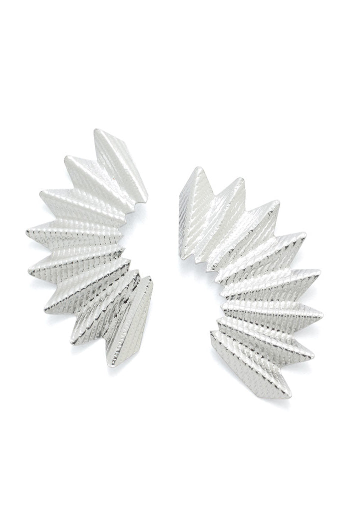 Abanicos plateados medianos