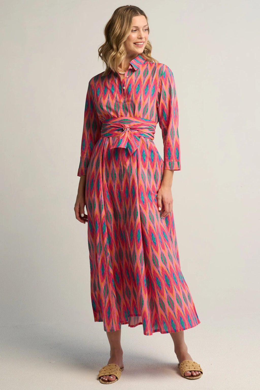 Luciana Ikat Fuchsia