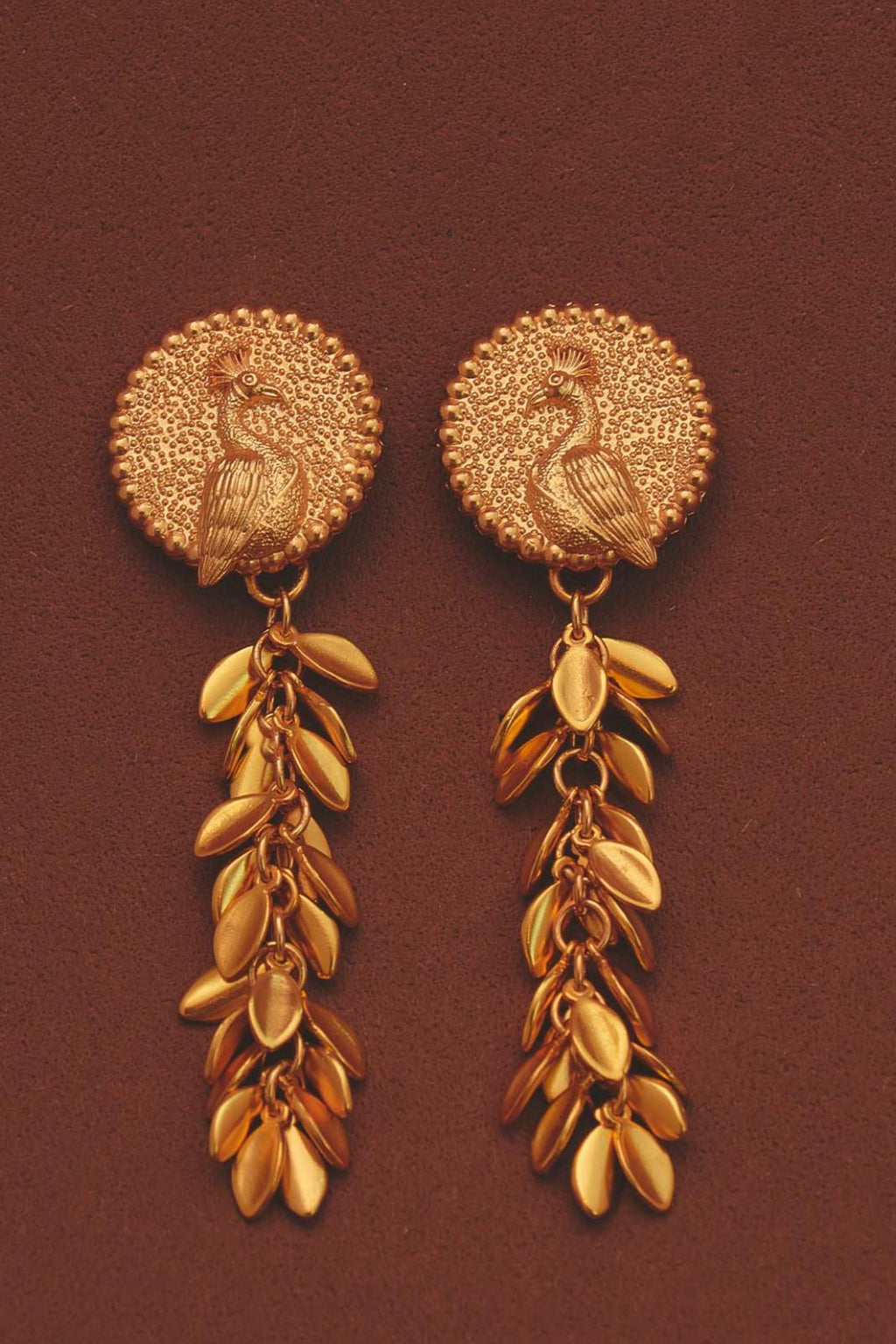 Aretes Mayura Pavo real