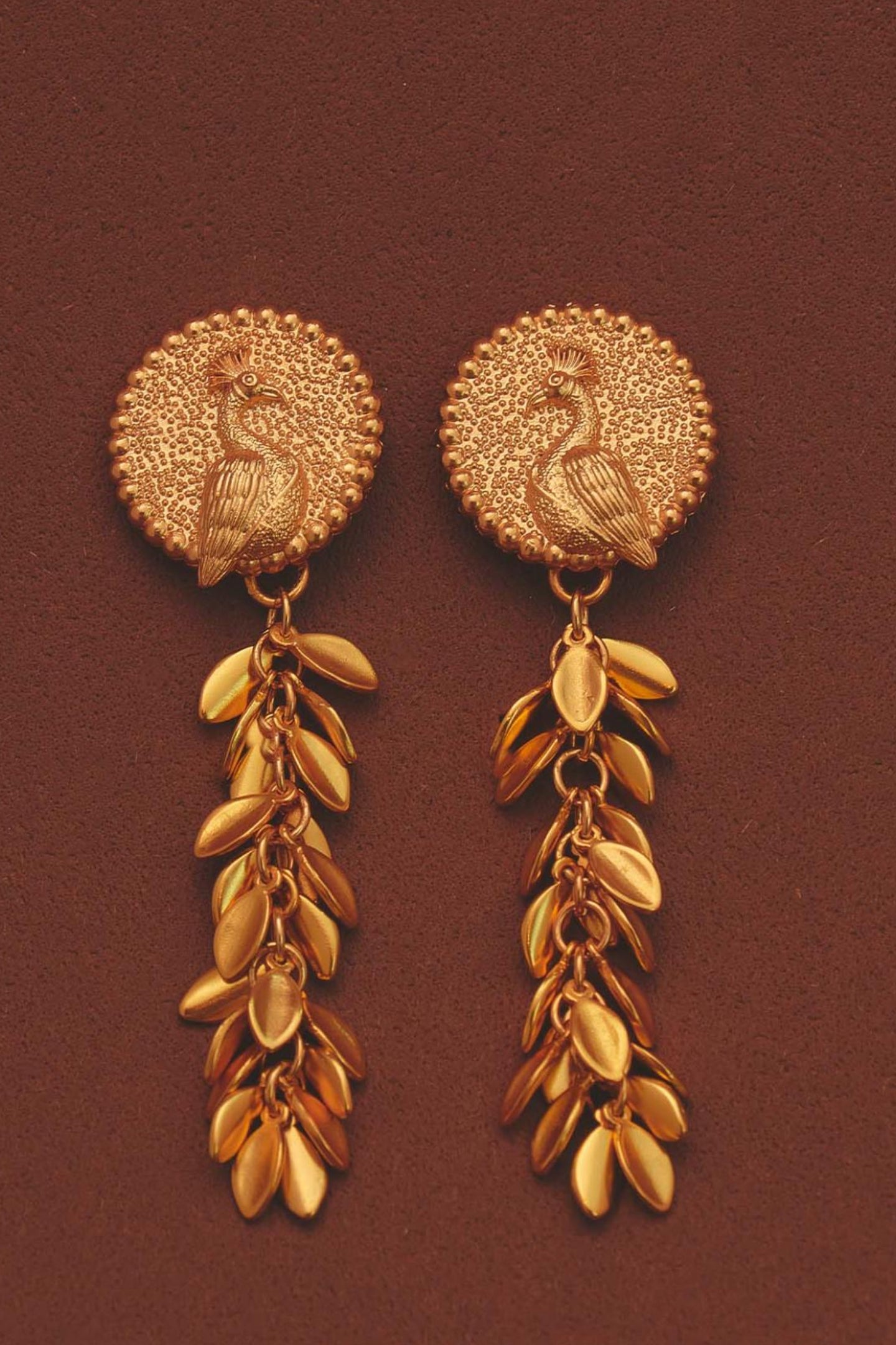 Aretes Mayura Pavo real