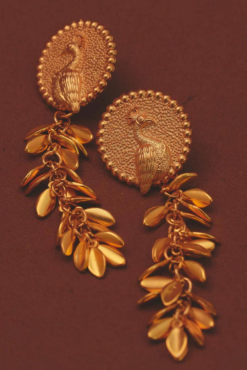 Aretes Mayura Pavo real