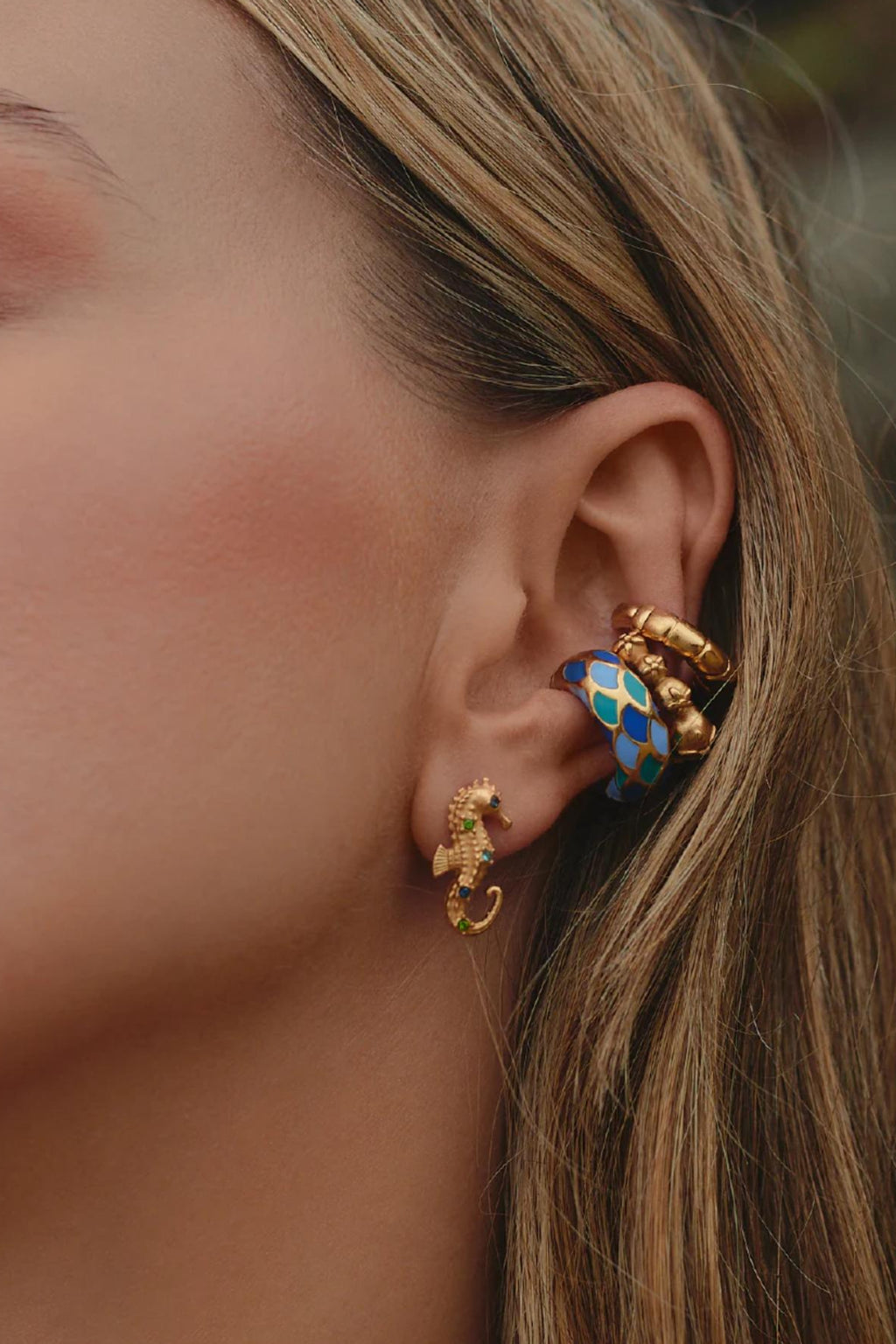 Earcuff Sirena de oro