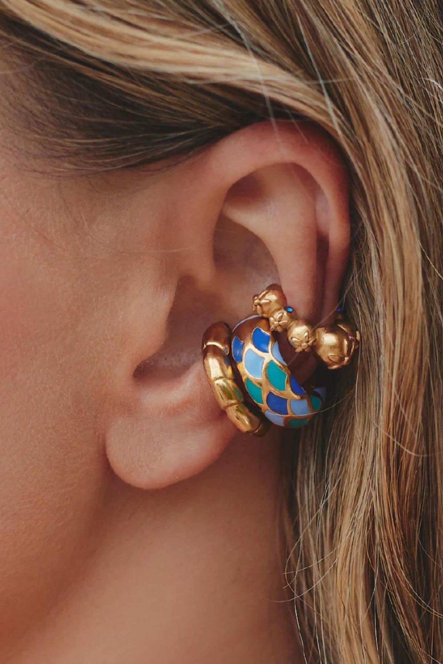 Earcuff Sirena de oro