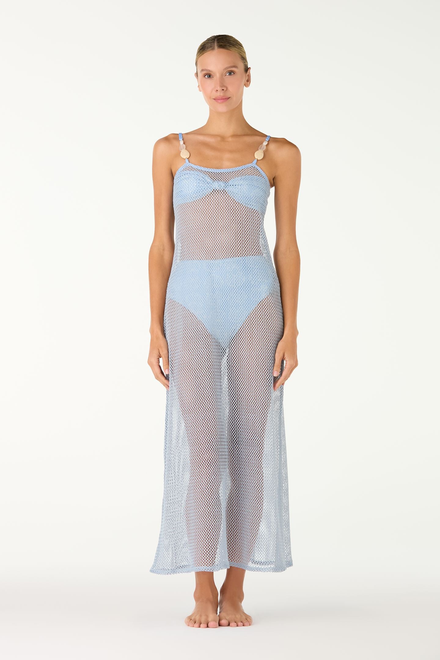 Vina Dress Net Sky