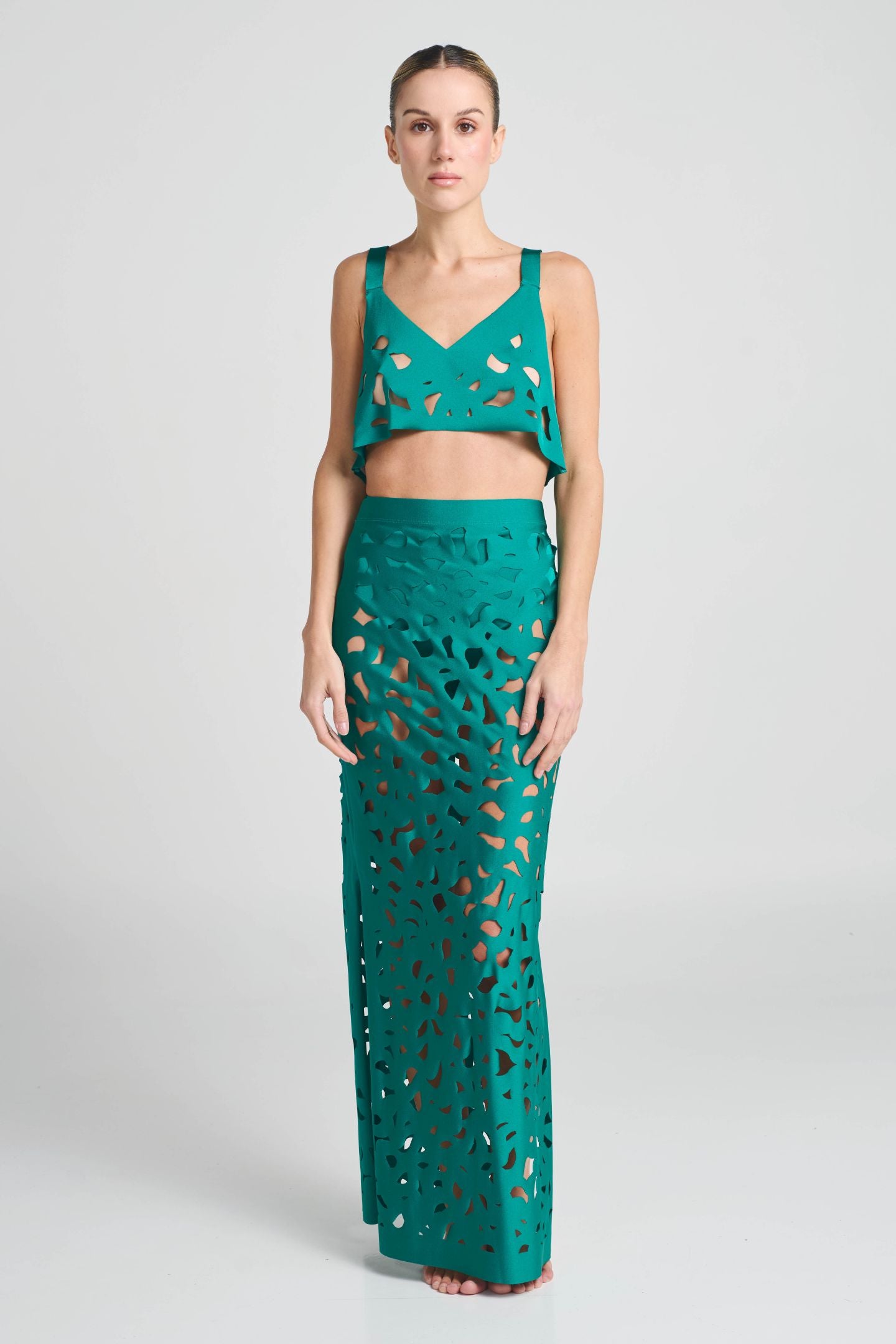 Falda Zanzi green