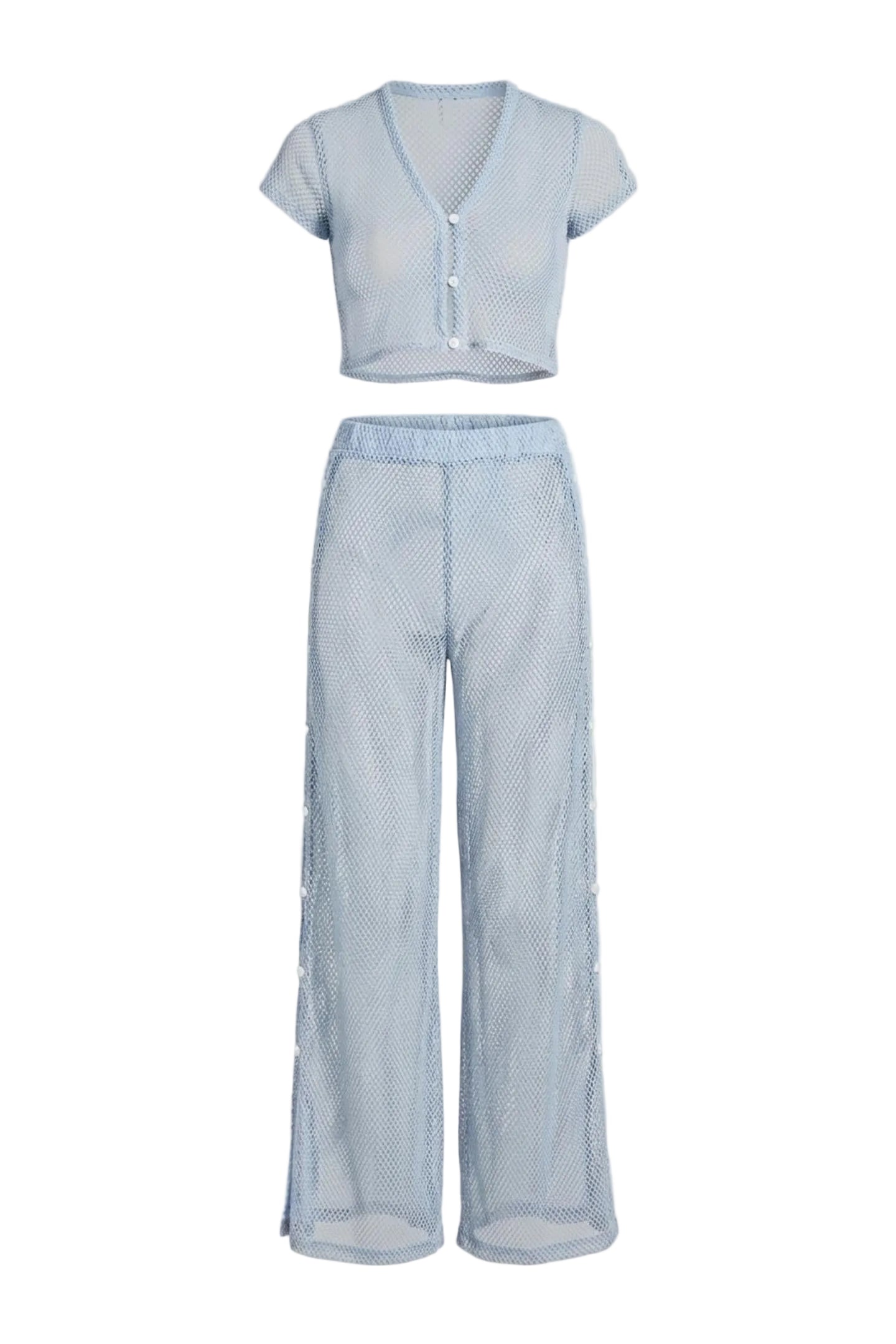 Federica Pants Net Sky