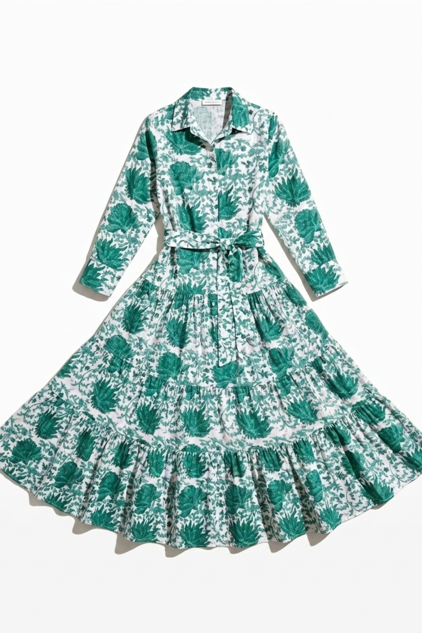Meredith Floral Dress Verde